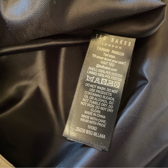 Ted Baker Nillana Urban Nylon Foldable Backpack - NWT - Medium Blue - Drawstring - Picture 12 of 13